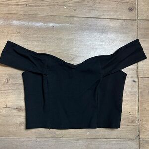 off the shoulder crop top